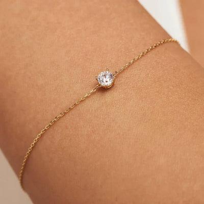 Pulsera con piedras de moissanita Cléa