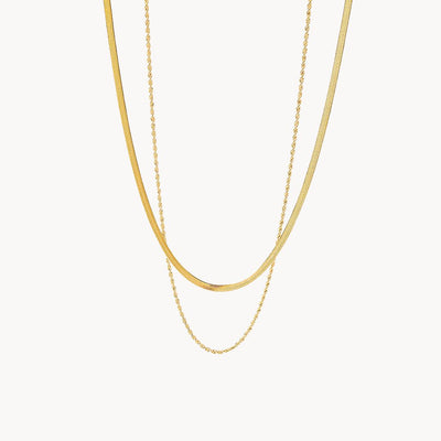 Collar de cadena de oro Ludovica