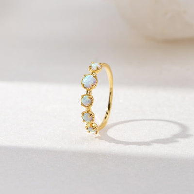 Anillo de piedra de ópalo Tiffany